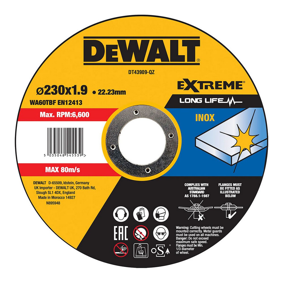 Skärskiva Dewalt dt43909-qz - 2