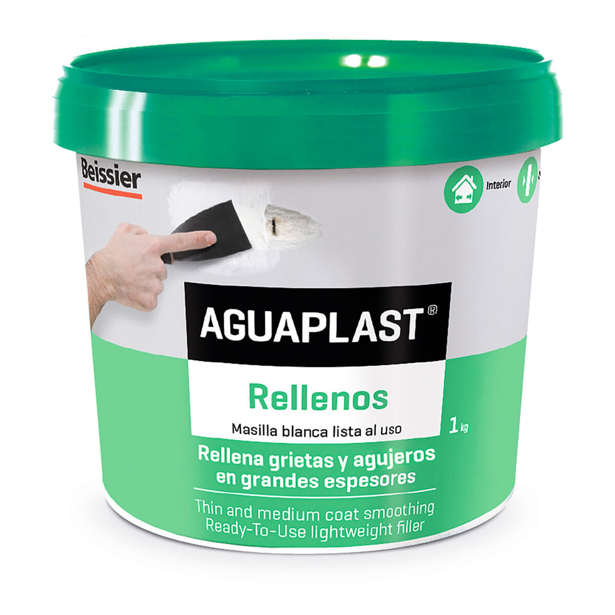 Filler Aguaplast 70059-003 Fyllning Vit 1 kg