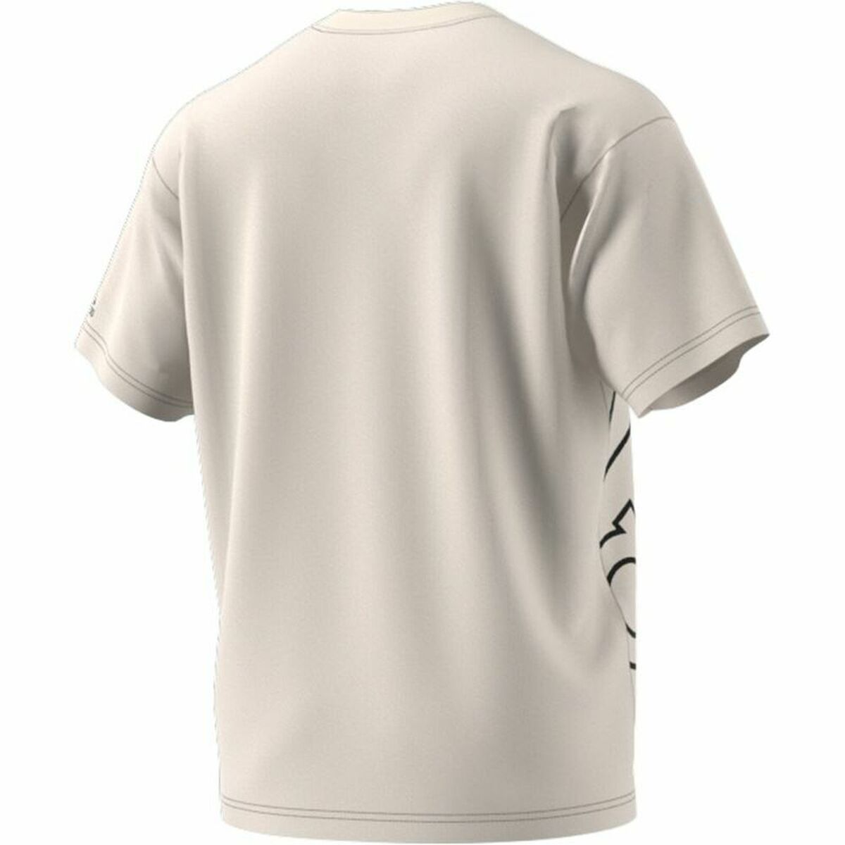 T-shirt med kortärm Herr Adidas Giant Logo Beige - 2
