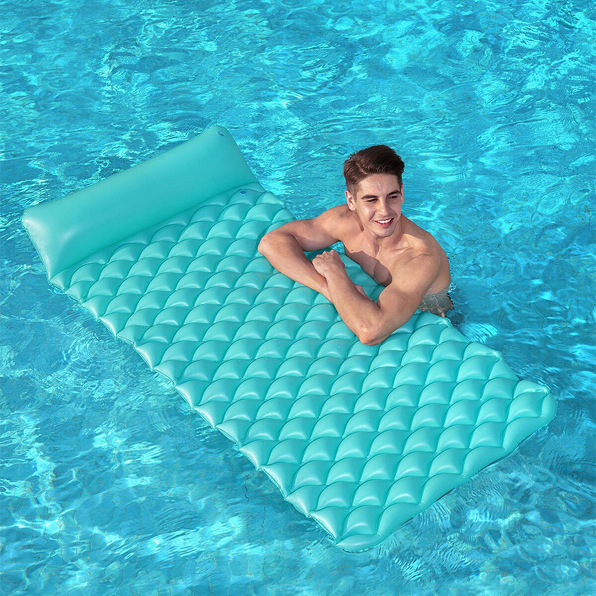 Bestway Rullbar Inflatable Madrass Olika Färger 213x86 cm Strand och Pool 44020 - 3