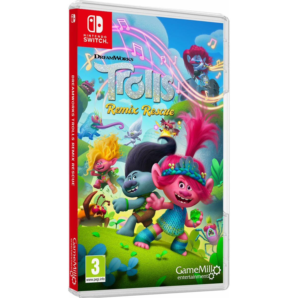 TV-spel för Switch GameMill Dreamworks: Trolls - Remix Rescue