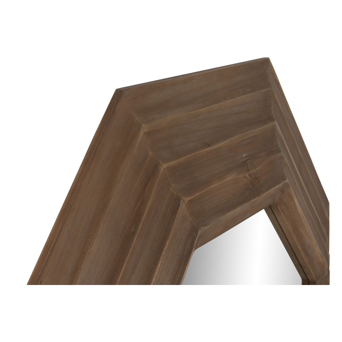 Väggspegel Home ESPRIT Brun Naturell Modern 119 x 9 x 119 cm - 4
