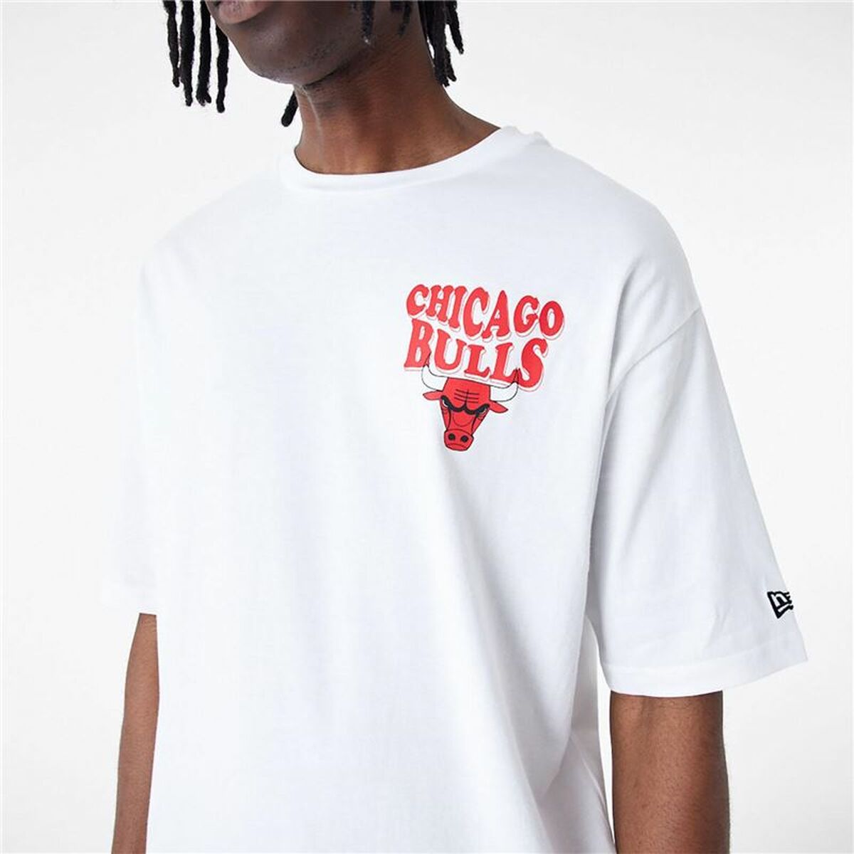 T-shirt med kortärm Herr New Era  SCRIPT OS TEE CHIBUL 60435518 Vit (M) - 3