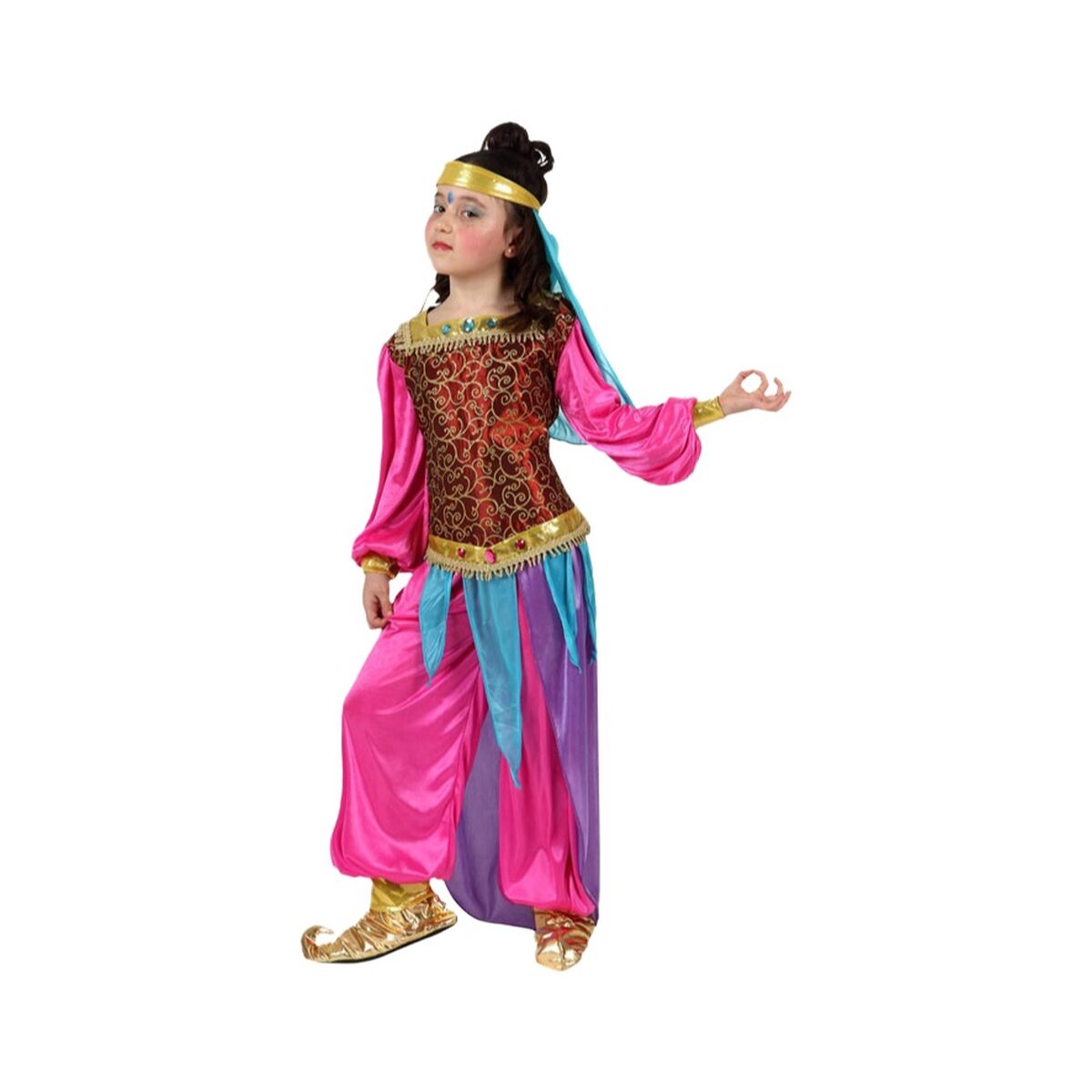 Maskeraddräkt för barn Th3 Party Multicolour Arabisk prinsessa (3 Delar) - 7