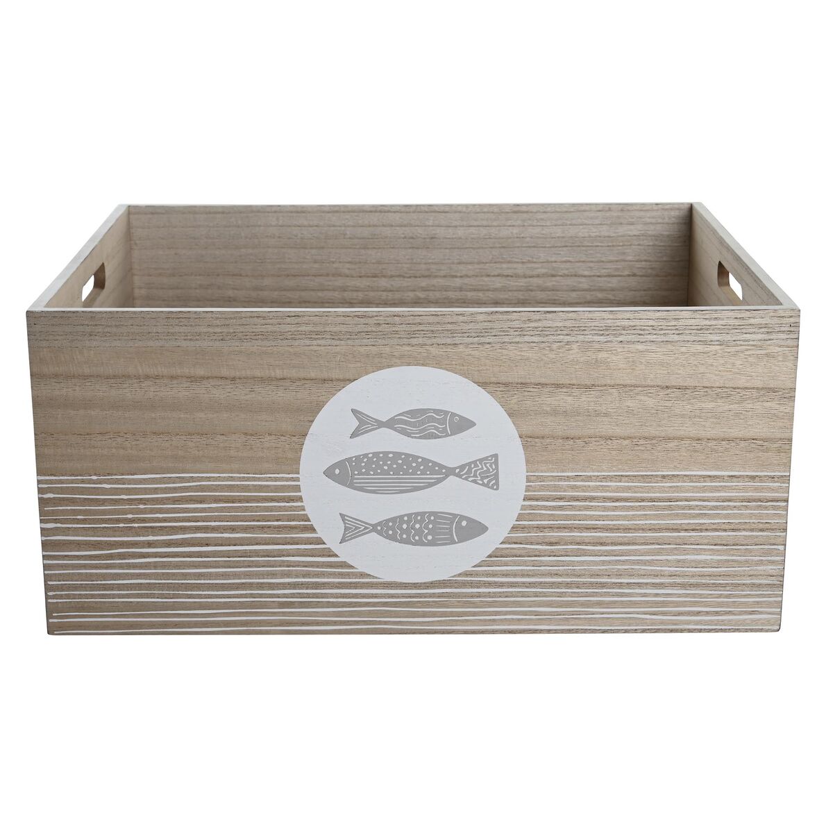 Dekorationslåda DKD Home Decor Naturell Aluminium Trä MDF Spiraler Medelhavs - 4