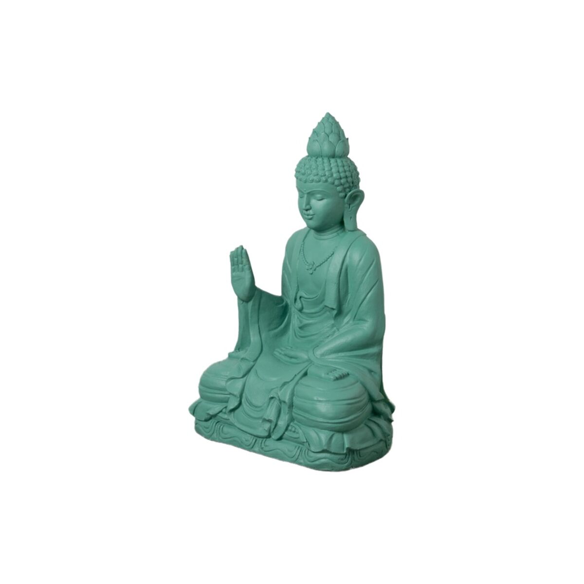 Prydnadsfigur Turkos Buddha 56 x 42 x 88 cm - 2