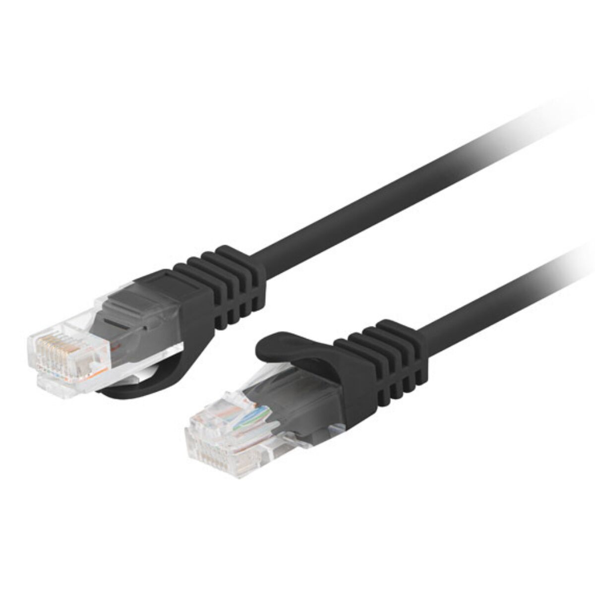 Nätkabel UTP Styv Kategori 6 Lanberg PCU6-20CC-0025-BK Svart 25 cm U/UTP (UTP)