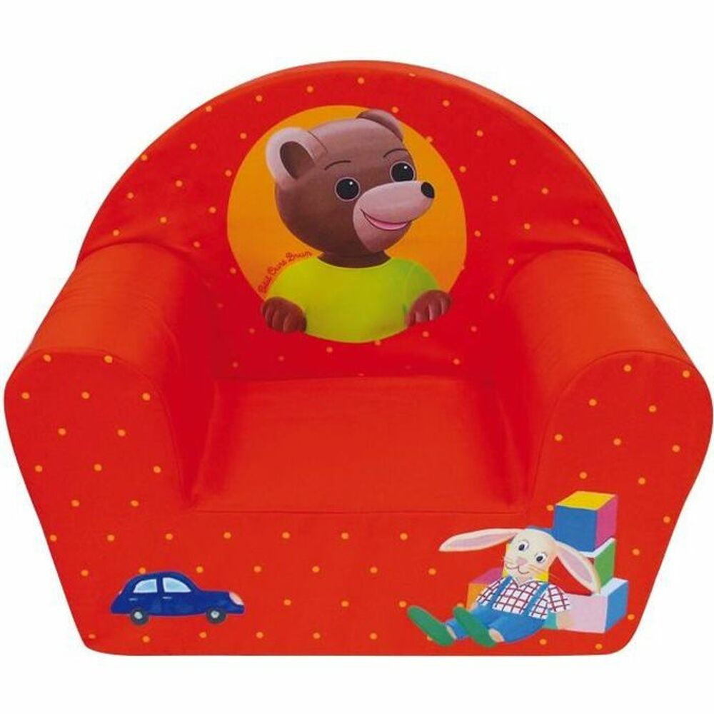 Barnfåtölj Fun House 712583 Björn 52 x 33 x 42 cm Röd