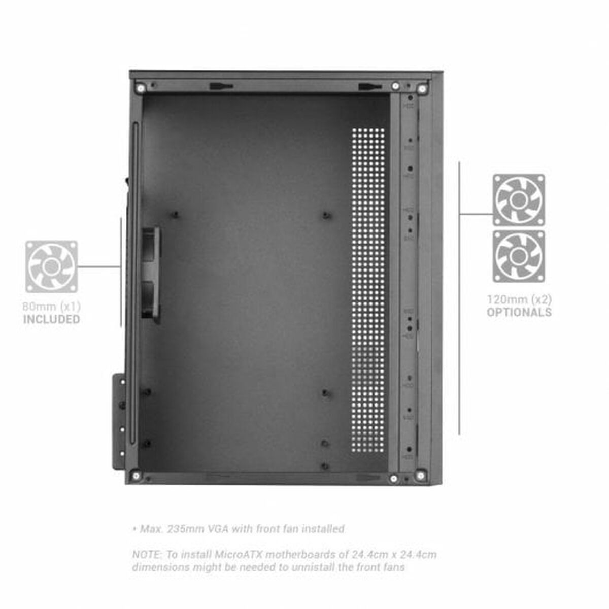 ATX Semitorn Mars Gaming MC1000 Svart - 6