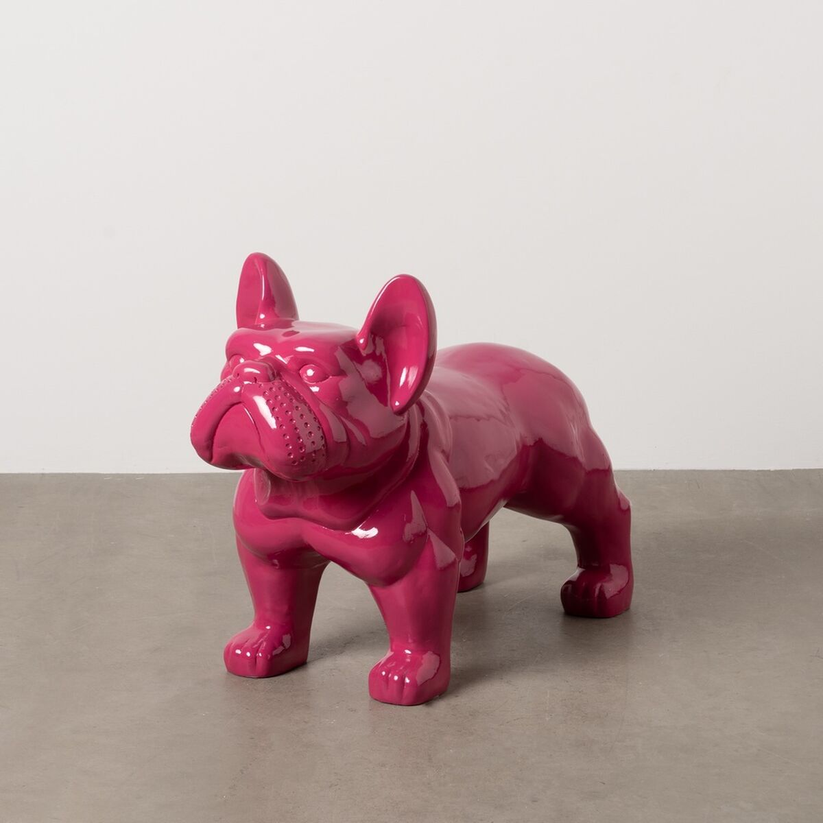 Prydnadsfigur Fuchsia Hund 88 x 38 x 63 cm - 2