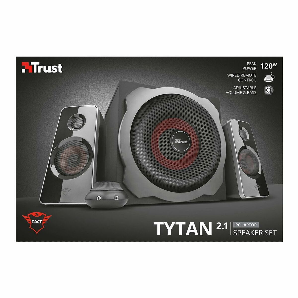 PC-högtalare Trust GXT 38 2.1 Svart Röd/Svart 60 W