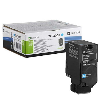 Toner Lexmark 74C20C0 Svart Turkos