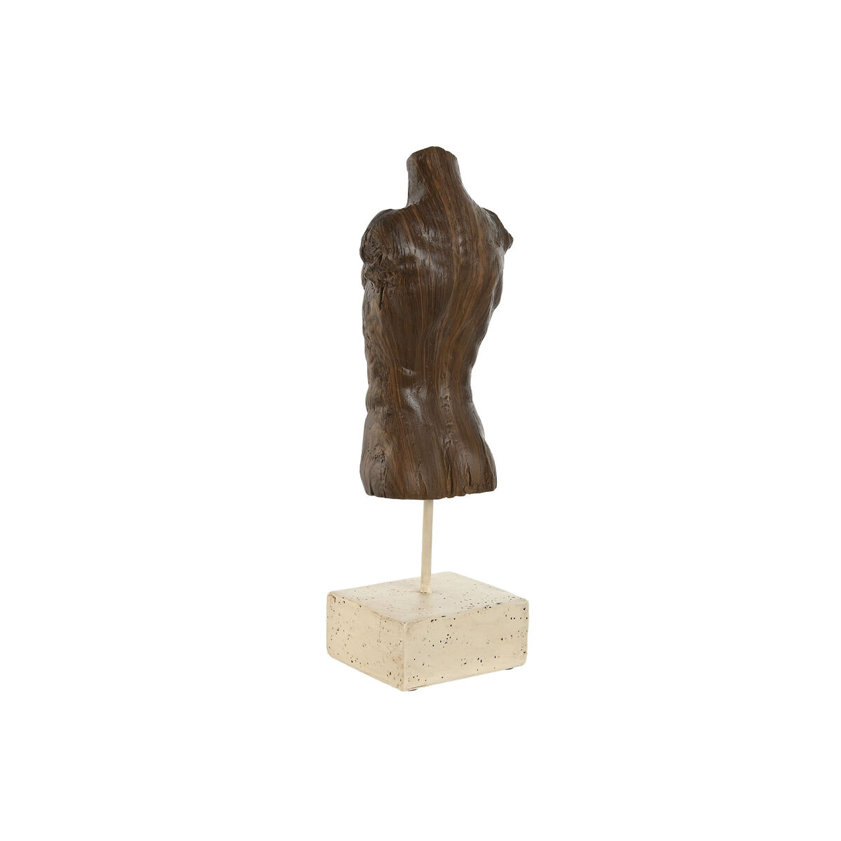 Prydnadsfigur Home ESPRIT Vit Ljusbrun Byst 9,5 x 8 x 31 cm (2 antal) - 4