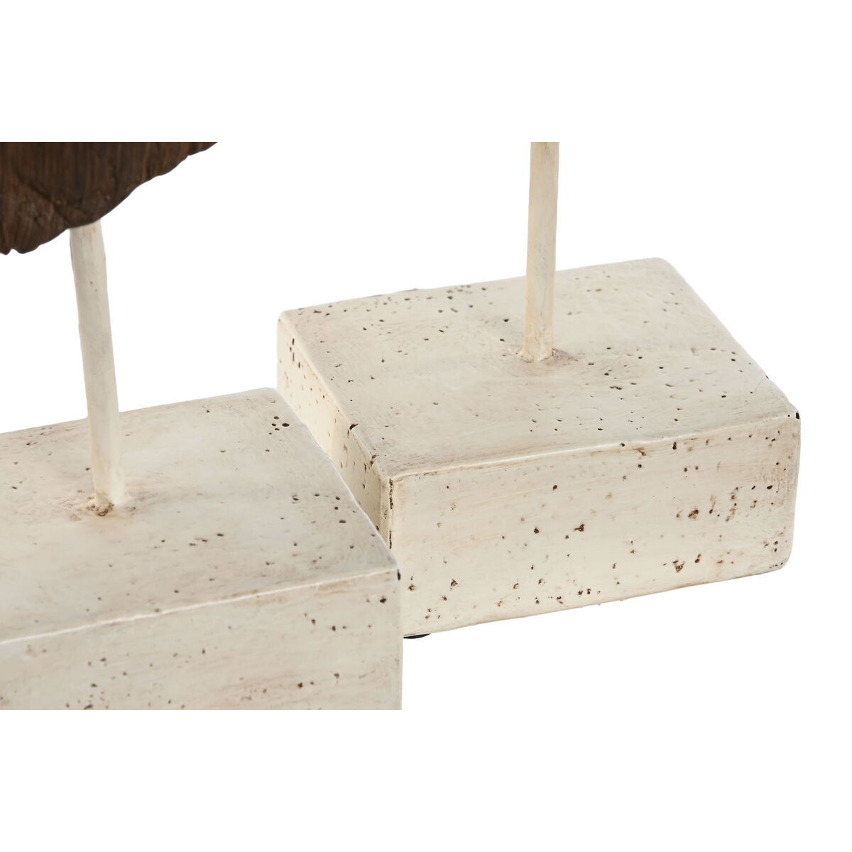 Prydnadsfigur Home ESPRIT Vit Ljusbrun Byst 9,5 x 8 x 31 cm (2 antal) - 3