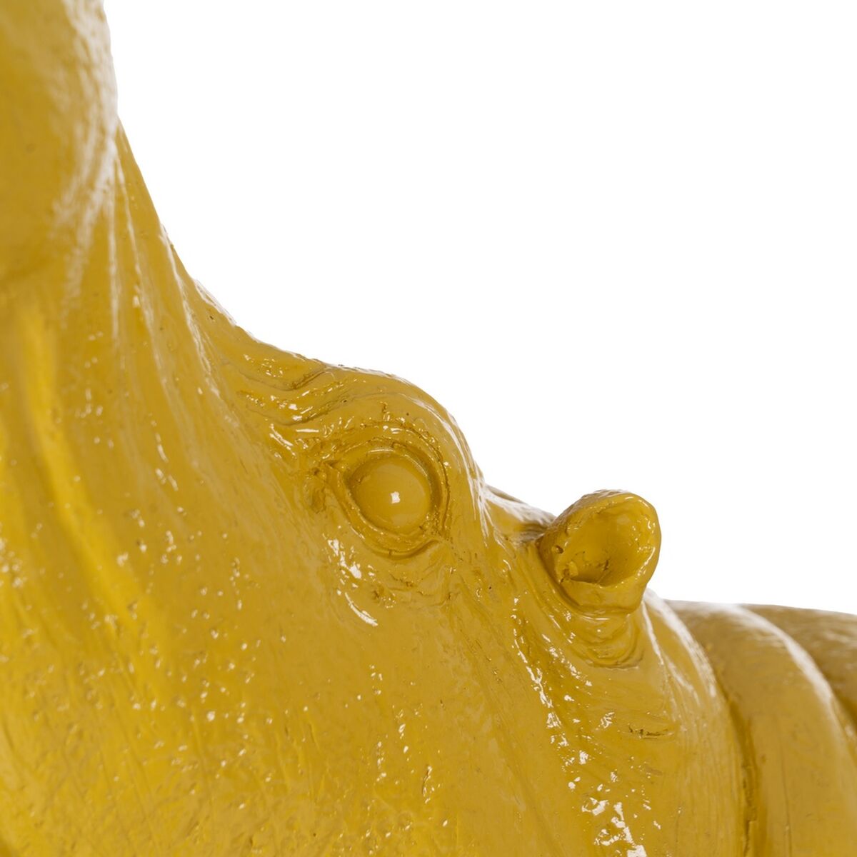 Prydnadsfigur Gul Flodhäst 66 x 25,5 x 51 cm - 5