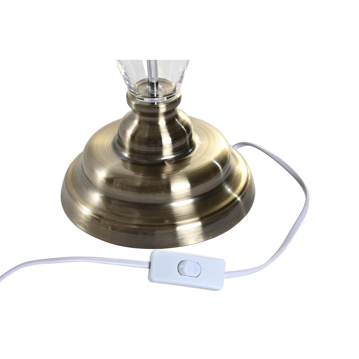 Bordslampa Home ESPRIT Vit Beige Metall Glas 35 x 35 x 69 cm (2 antal) - 2