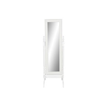 Garderobsspeglar Home ESPRIT Vit 50 x 50 x 157 cm