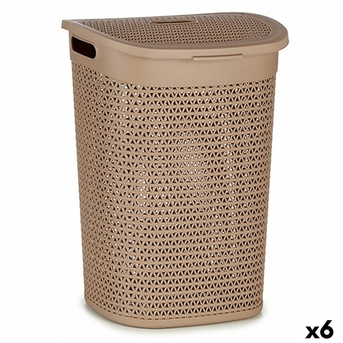 Tvättkorg Kipit Beige Plast 60 L 43,5 x 57,5 x 34 cm (6 antal)