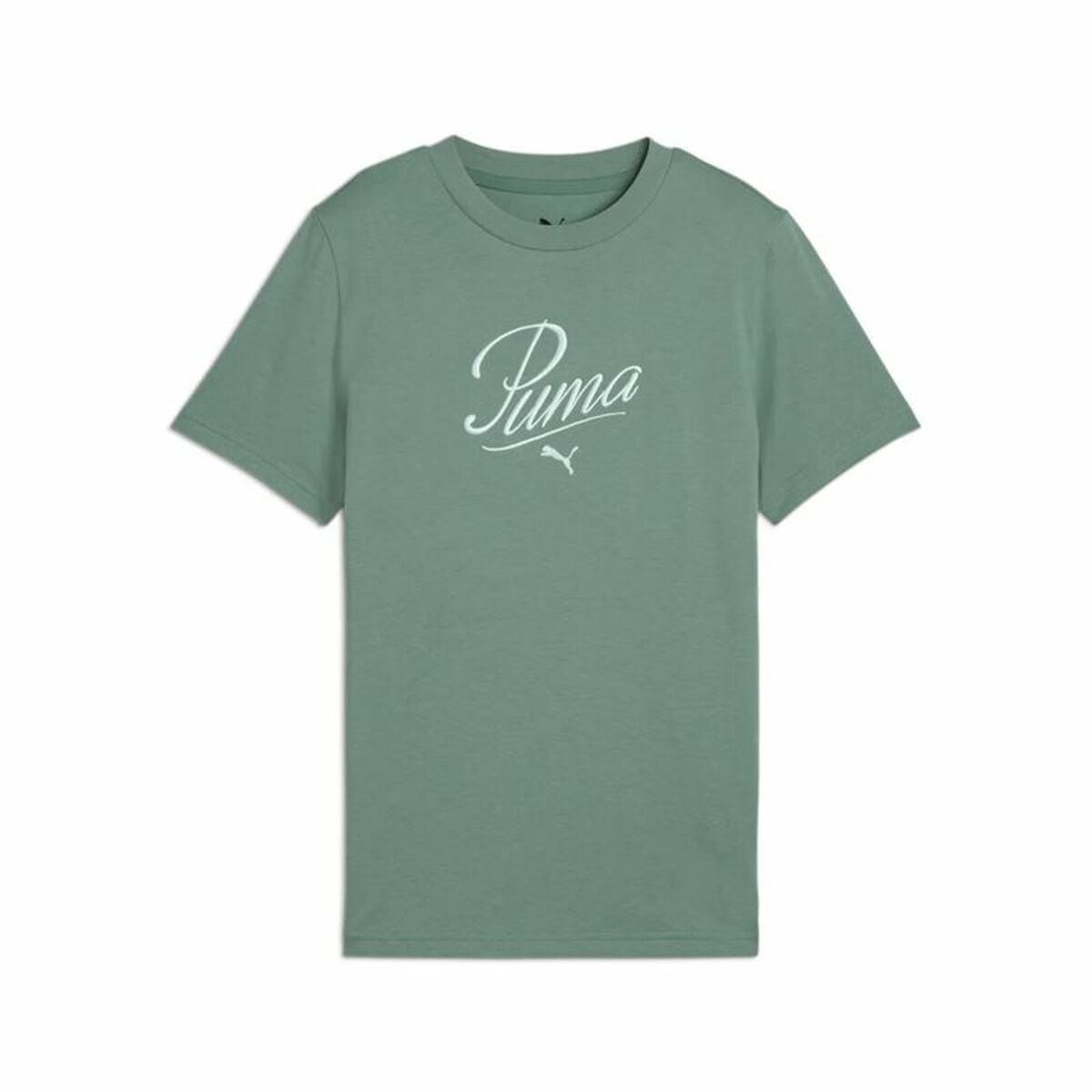 Barn T-shirt med kortärm Puma Essentials Blå Grön