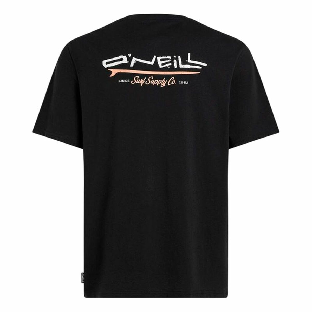 T-shirt med kortärm Herr O'Neill Retro Back Print Svart - 2