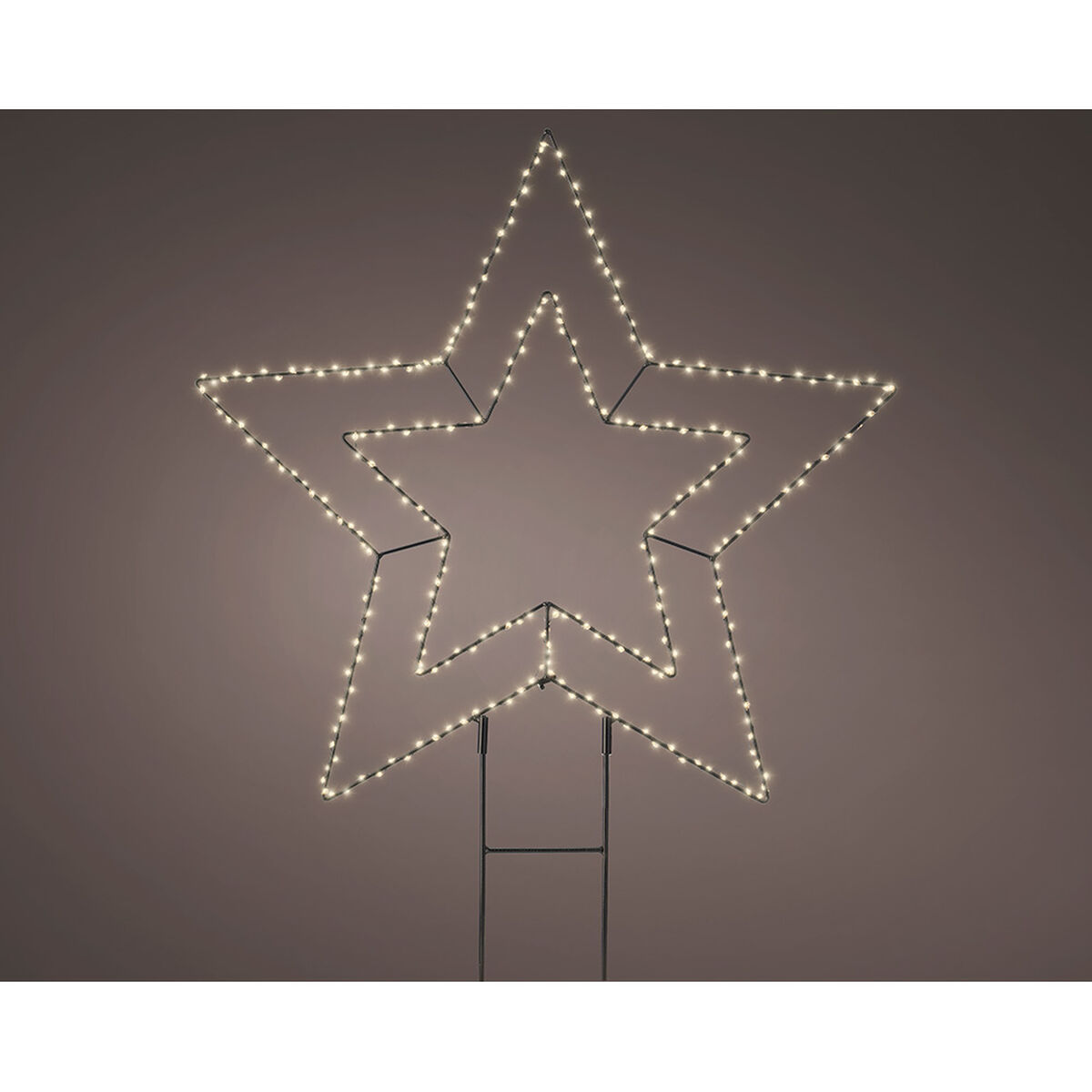 Belysning dekoration Lumineo Metall 220 V 58 x 55 cm Insats Stjärna - 2