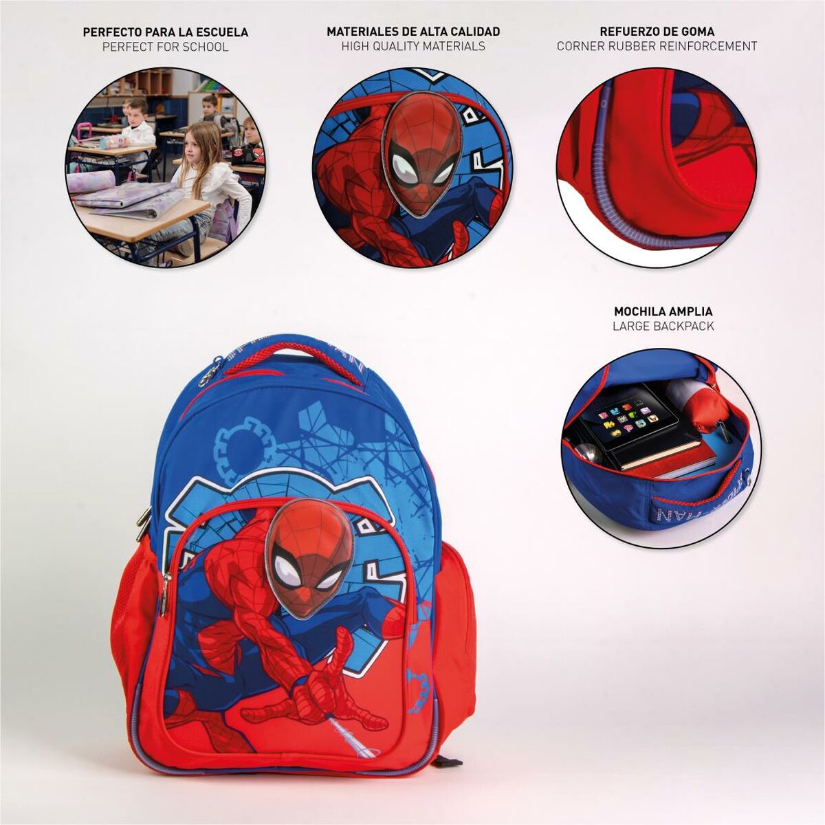 Skolryggsäck Spider-Man Blå 32 x 5,5 x 45 cm - 7