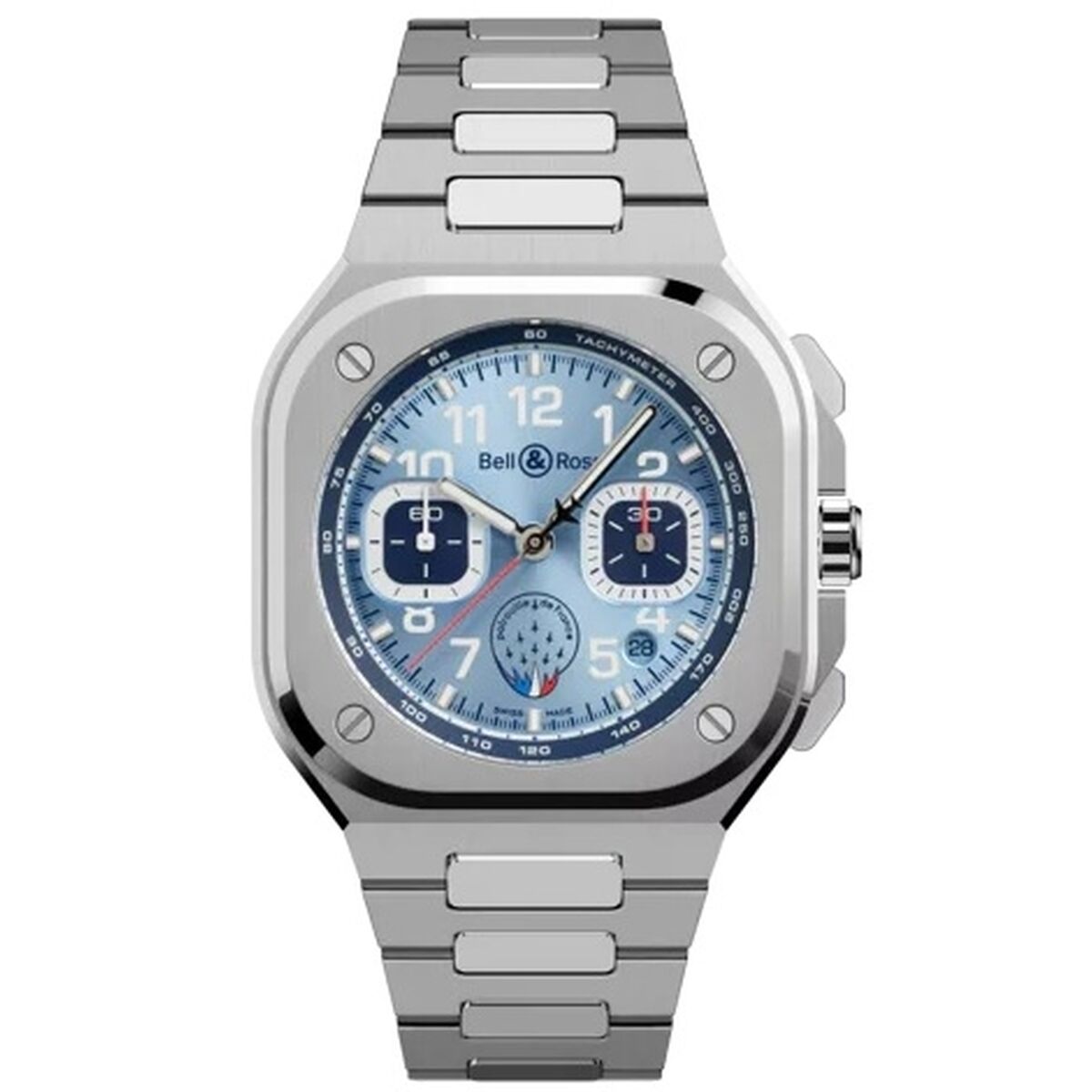 Herrklocka Bell & Ross BR05C-PAF-ST_SST Silvrig