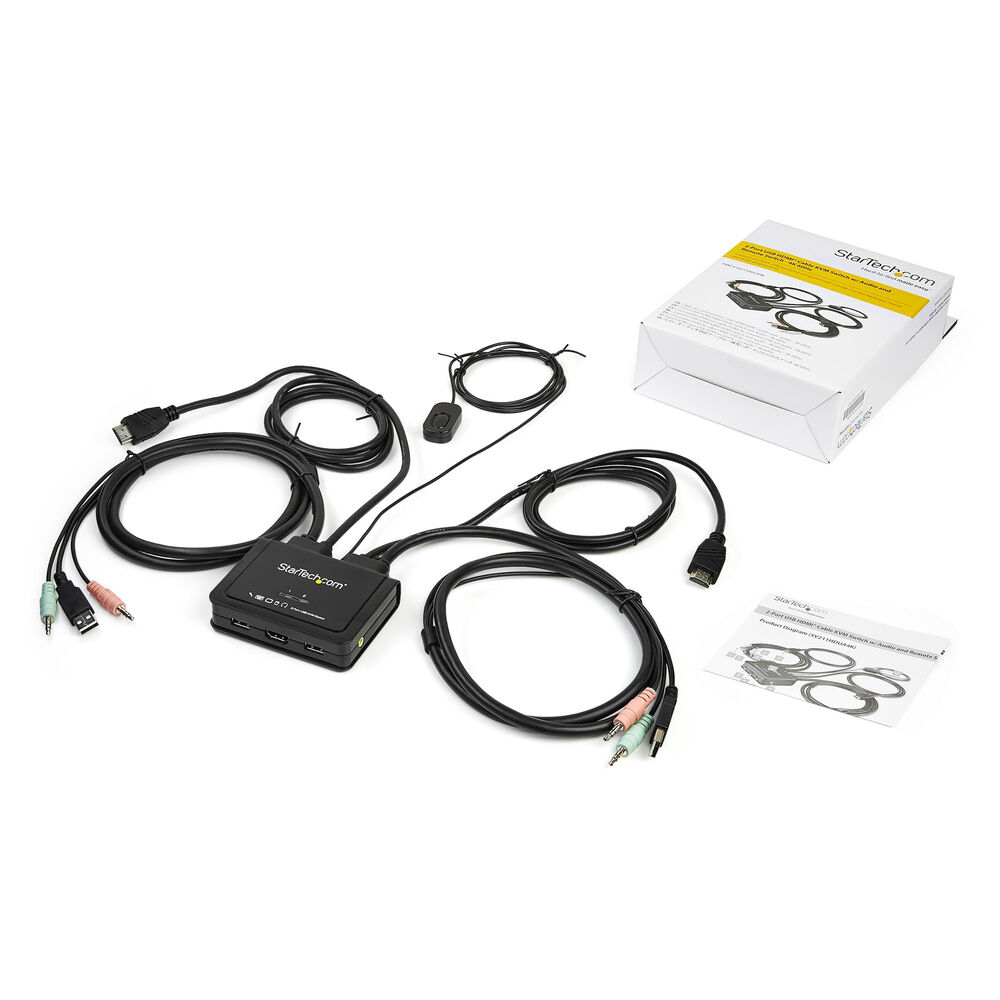 KVM-Brytare Startech SV211HDUA4K - 2