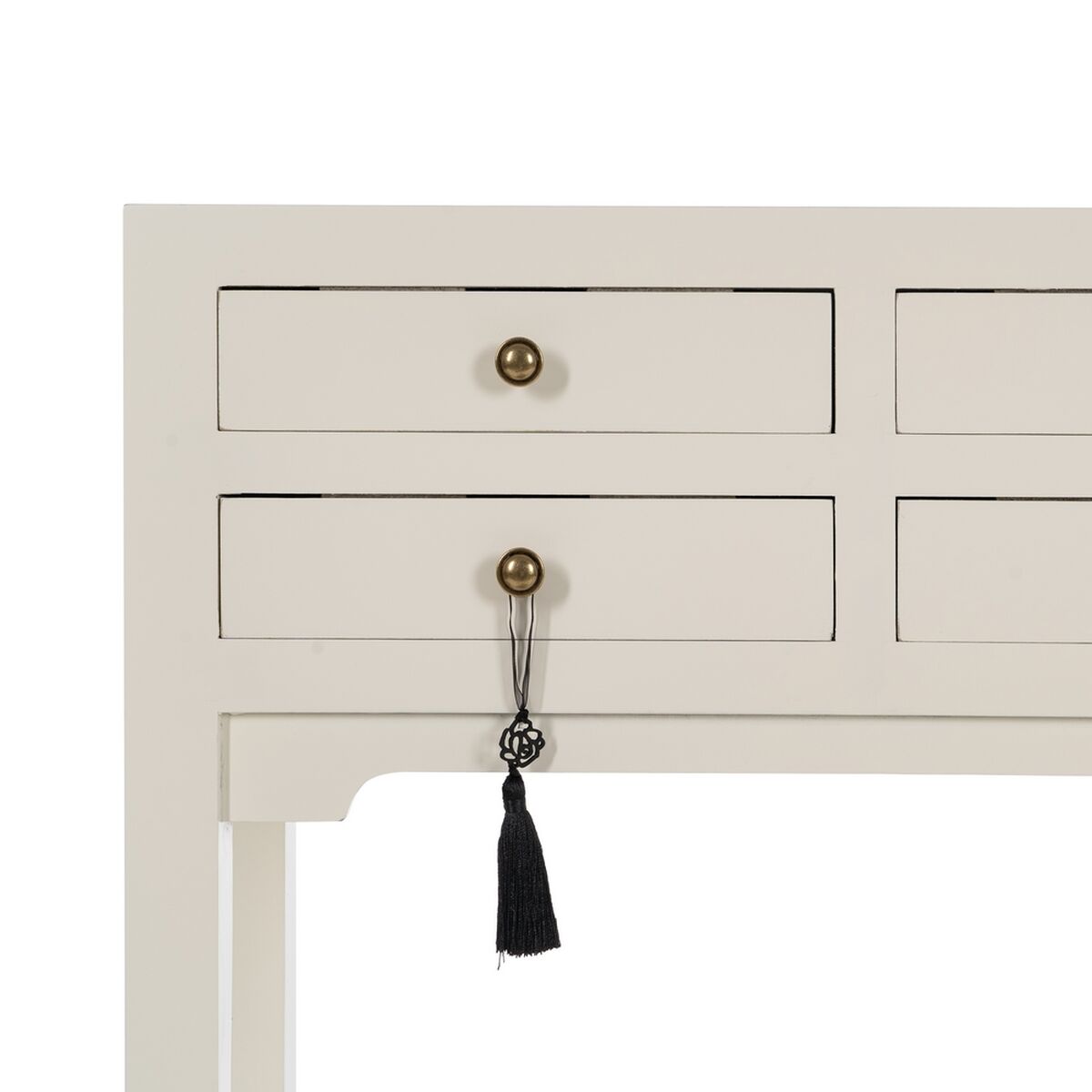 Konsol Vit Granträ Trä MDF 63 x 26 x 85 cm - 4