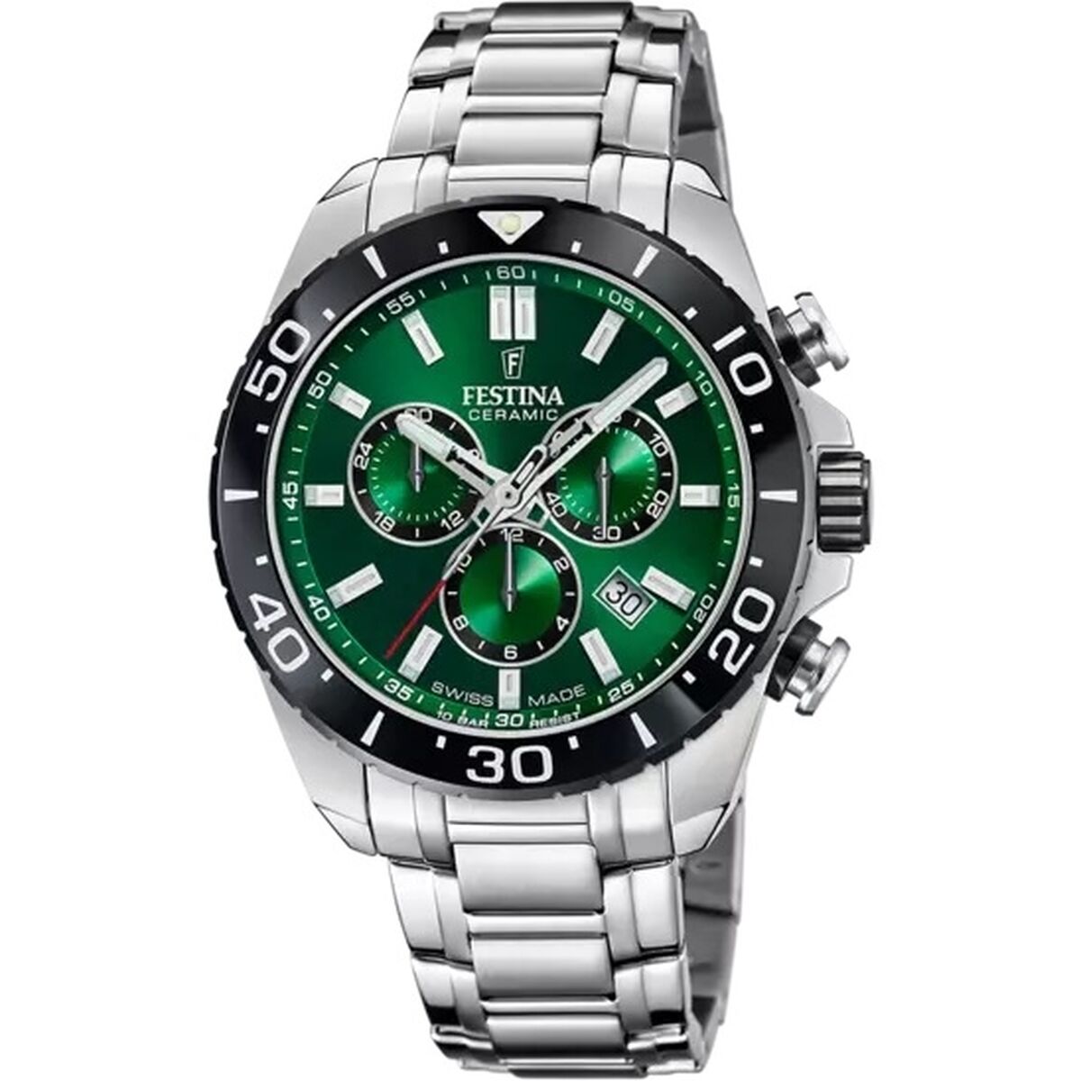 Herrklocka Festina F20042/3 Grön Silvrig