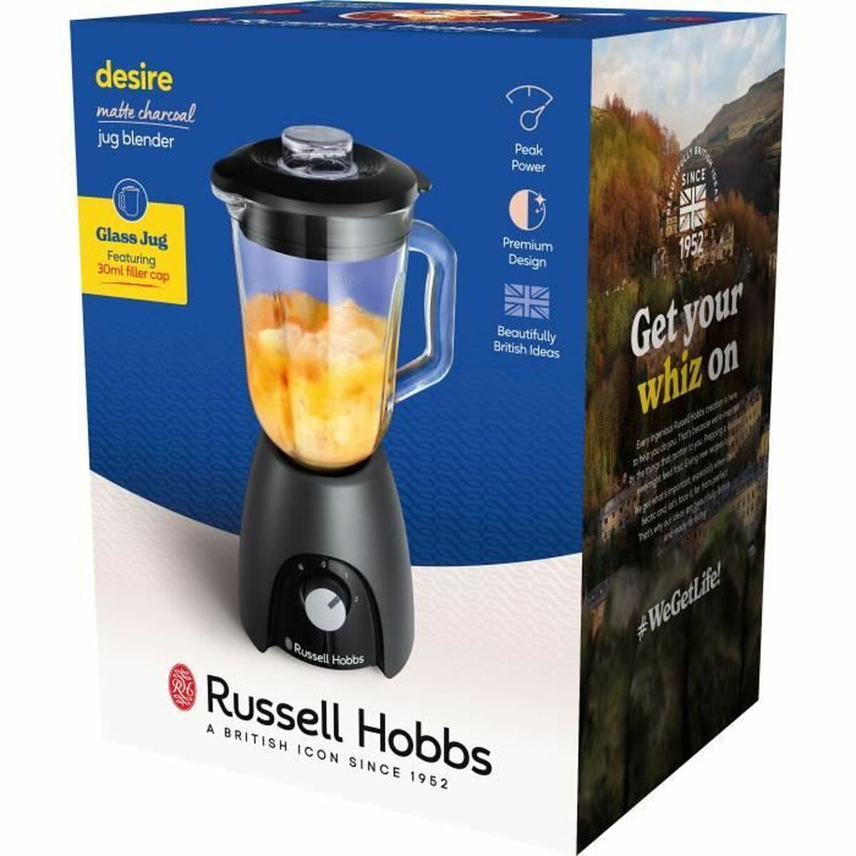 Glasmixer Russell Hobbs Desire Matte Charcoal Svart 650 W - 4