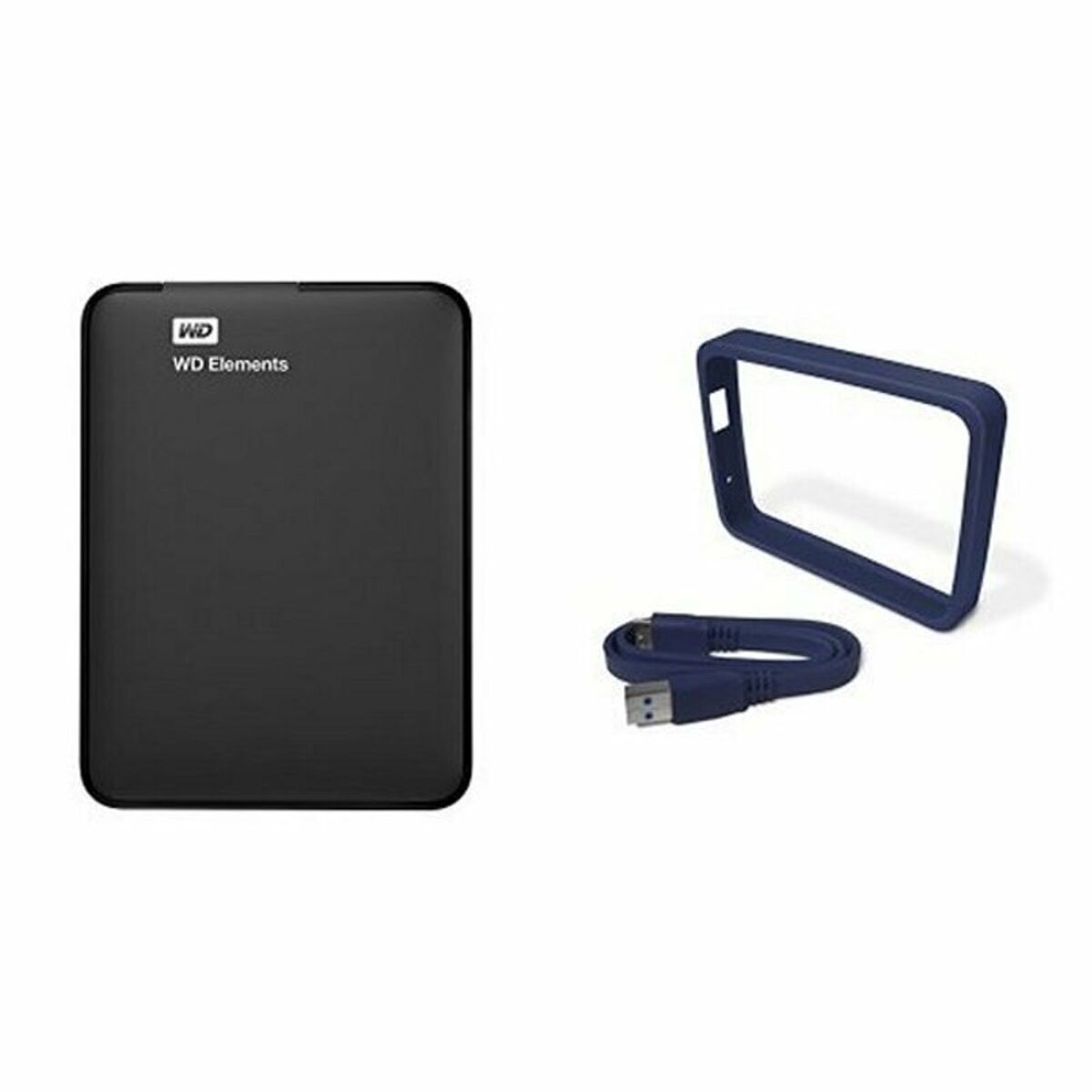 Extern Hårddisk Western Digital WDBUZG0010BBK-WESN USB 3.0 1 TB HDD 1 TB SSD - 7