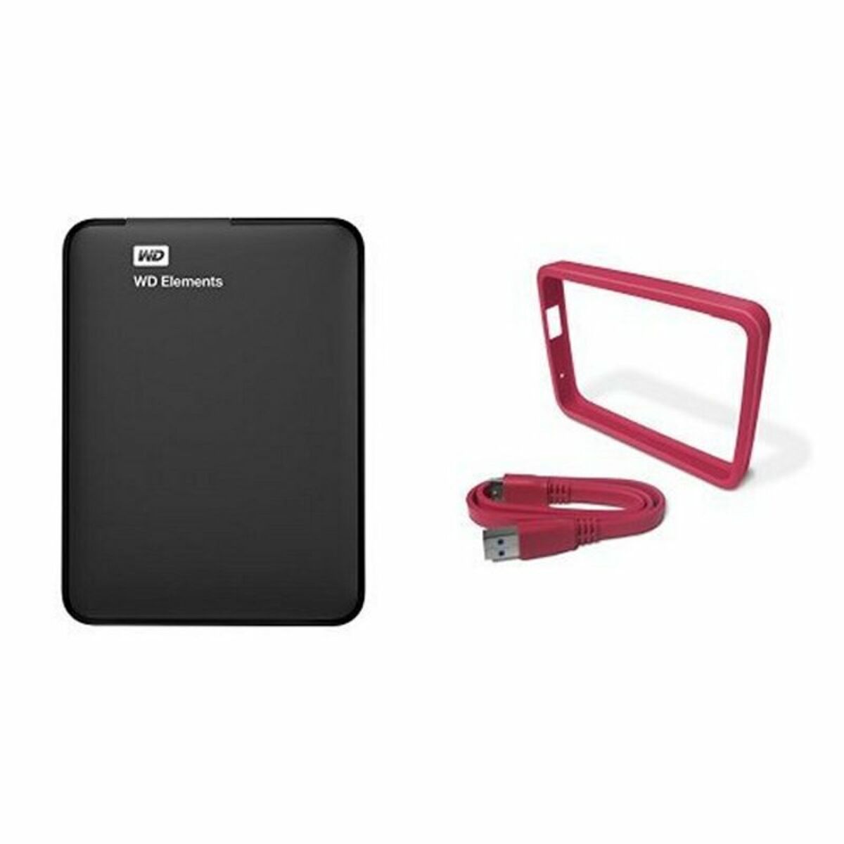 Extern Hårddisk Western Digital WDBUZG0010BBK-WESN USB 3.0 1 TB HDD 1 TB SSD - 4