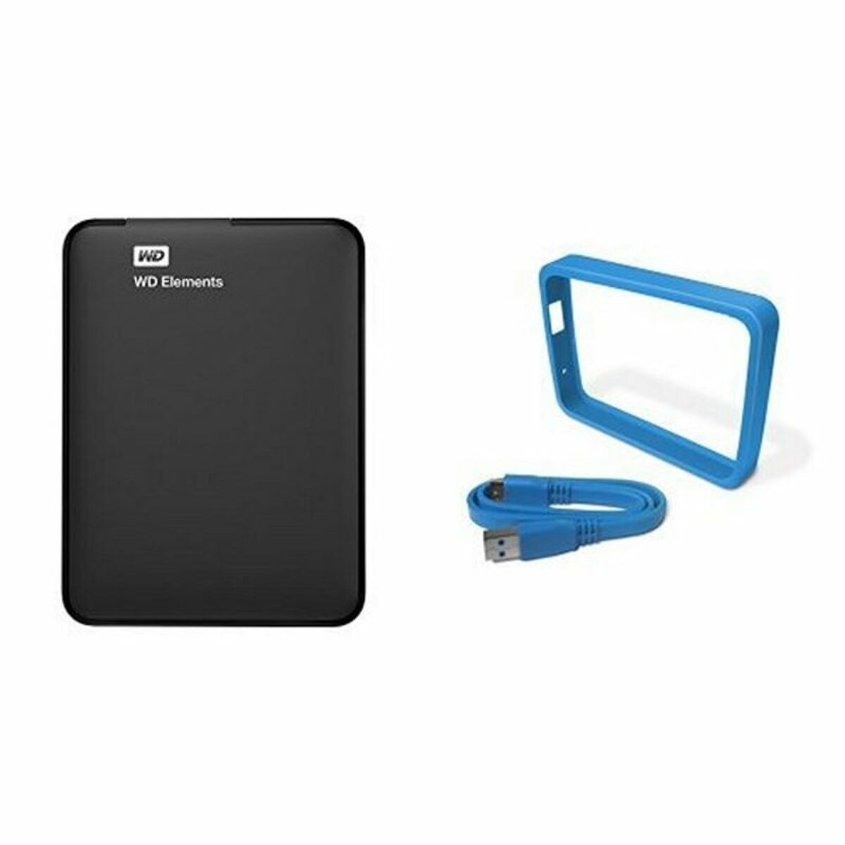 Extern Hårddisk Western Digital WDBUZG0010BBK-WESN USB 3.0 1 TB HDD 1 TB SSD - 5