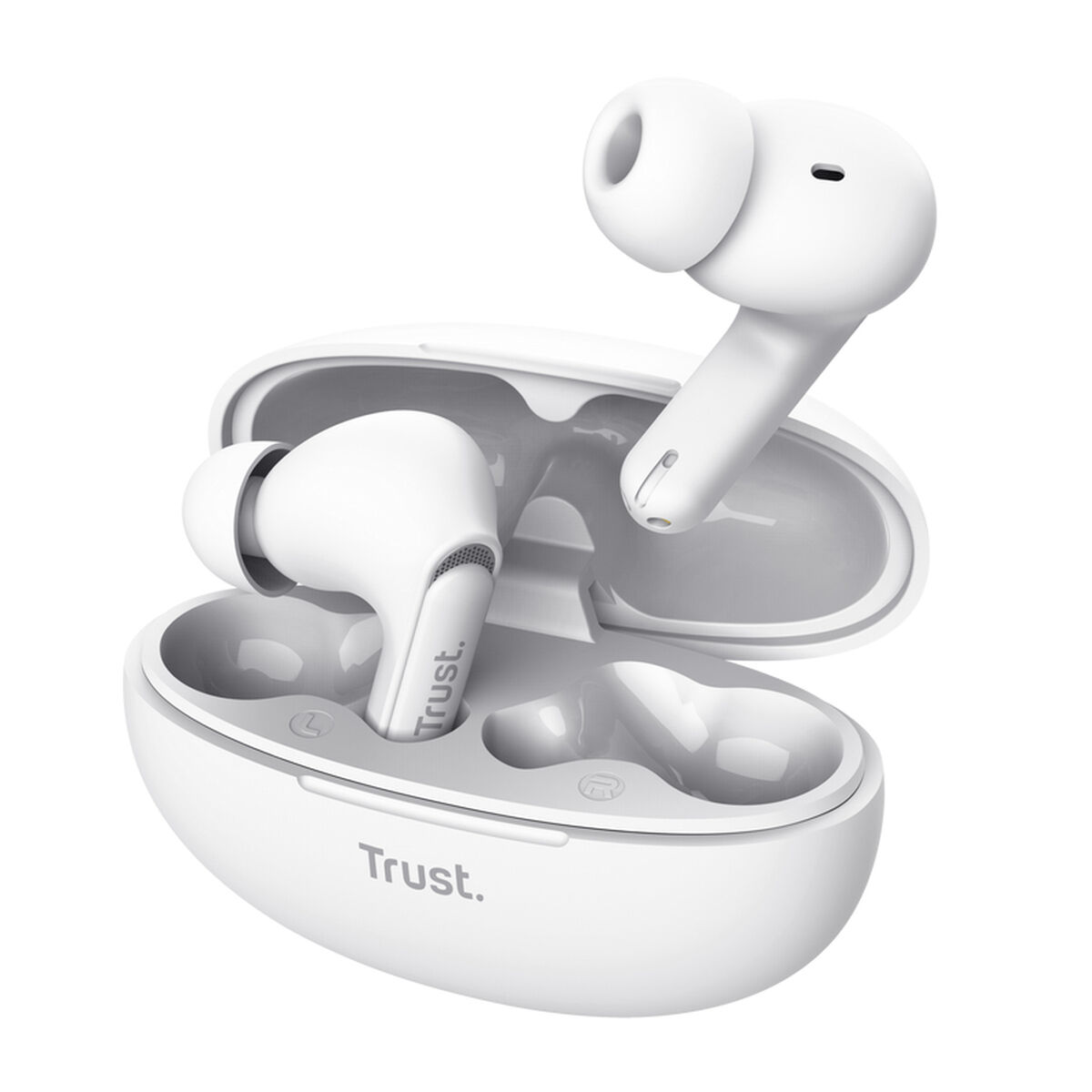 Ear Bluetooth hörlurar Trust Yavi Vit - 2
