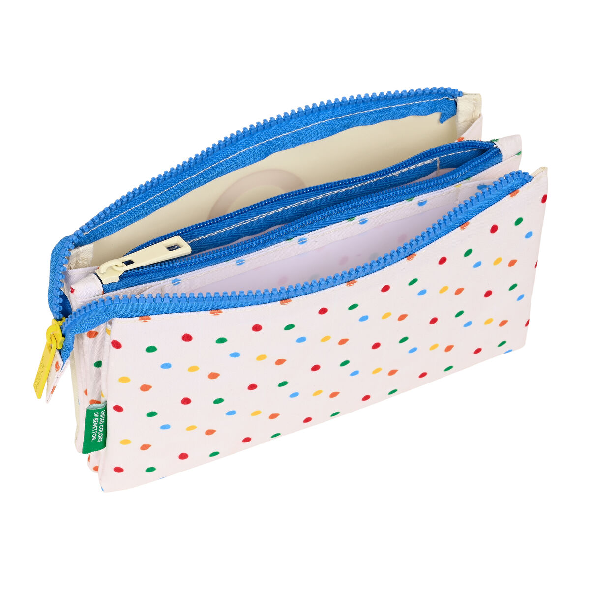 Tredubbel Carry-all Benetton Topitos Vit (22 x 12 x 3 cm) - 2