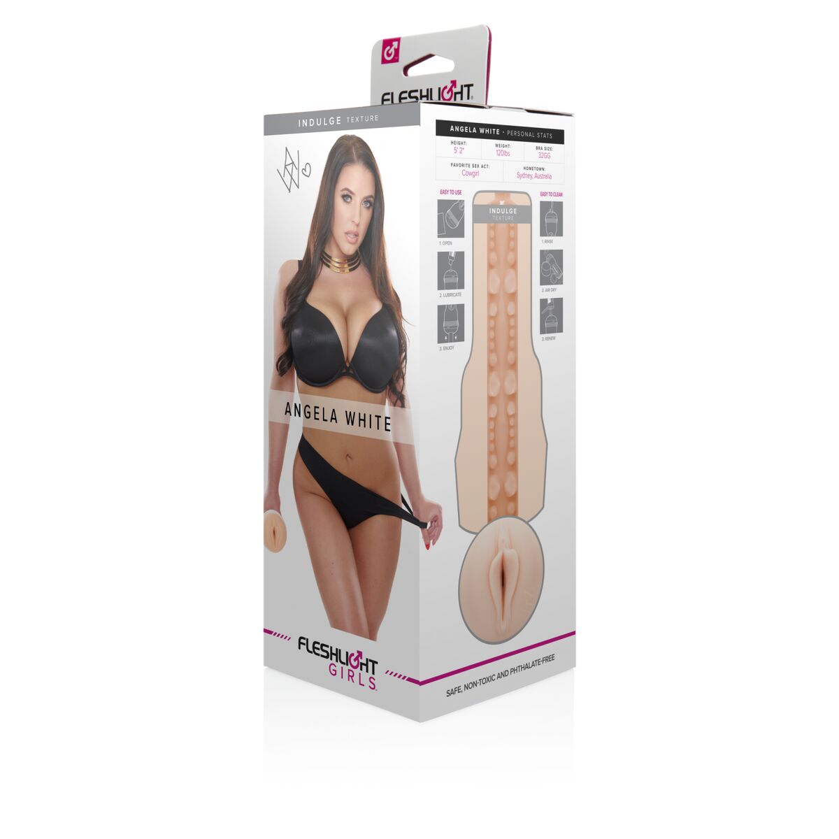Masturberingsapparat Fleshlight Angela White Indulge	 Vit - 2