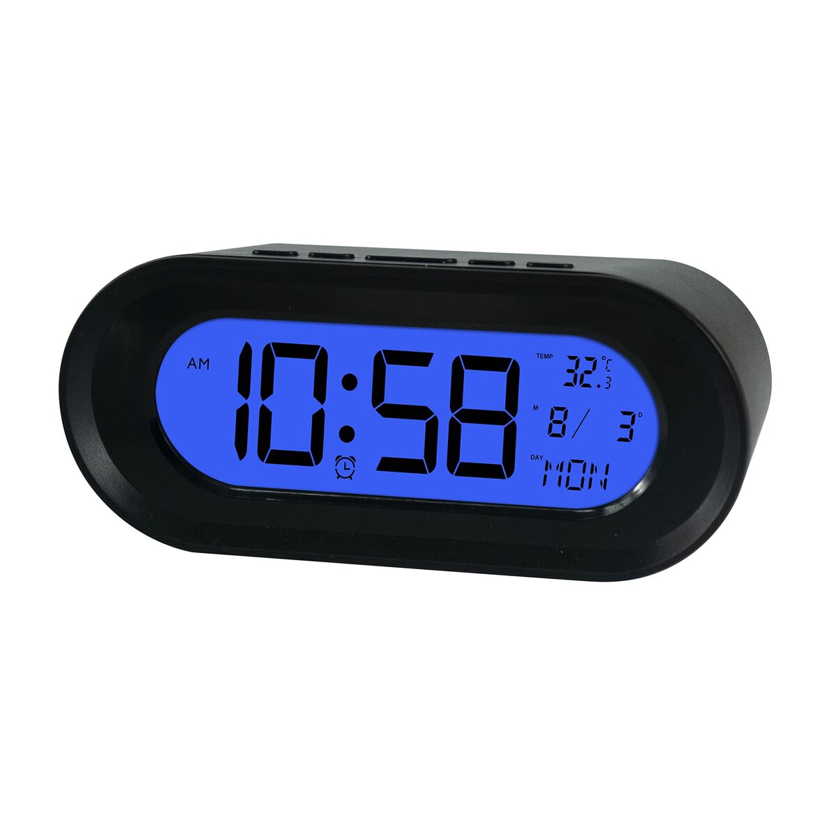 Klockradio ELBE Svart Termometer - 2