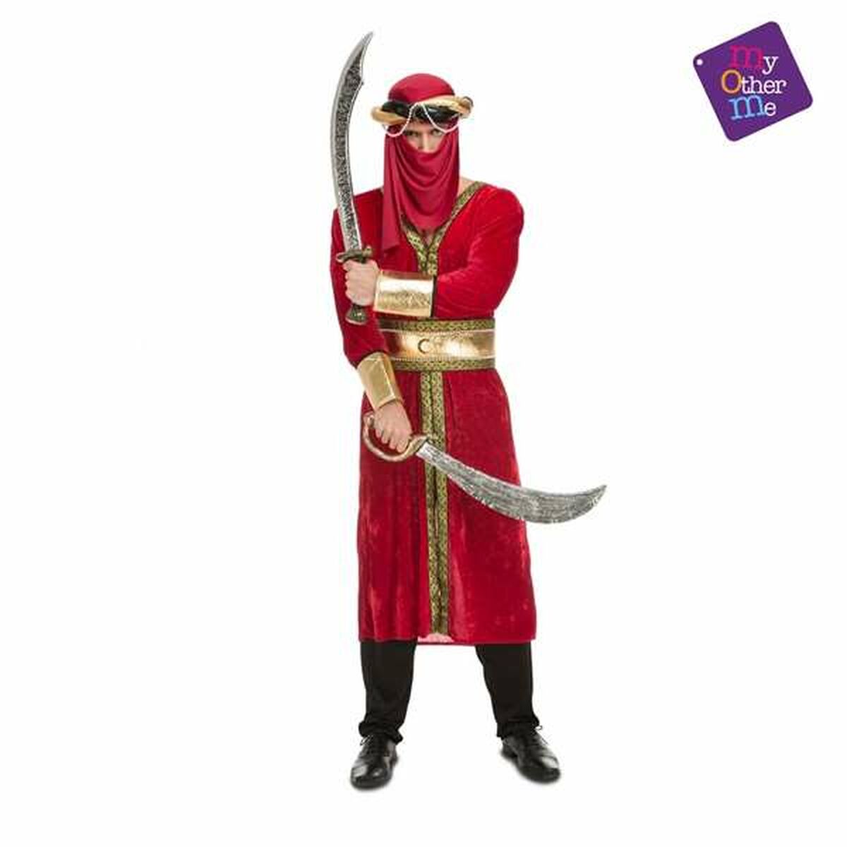 Maskeraddräkt vuxna My Other Me Arab Warrior Röd M/L