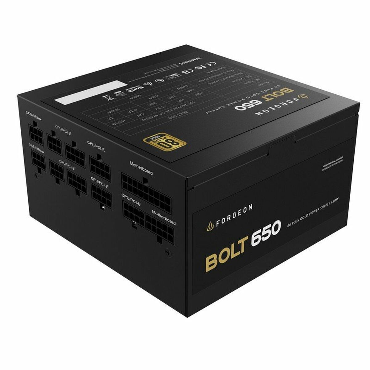 Eltillförsel Gaming Forgeon Bolt PSU 650W