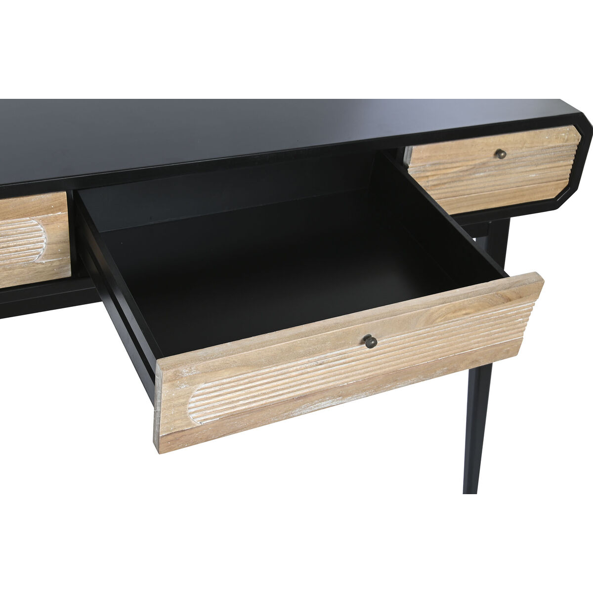 Konsol DKD Home Decor Svart Trä (Renoverade B) - 3