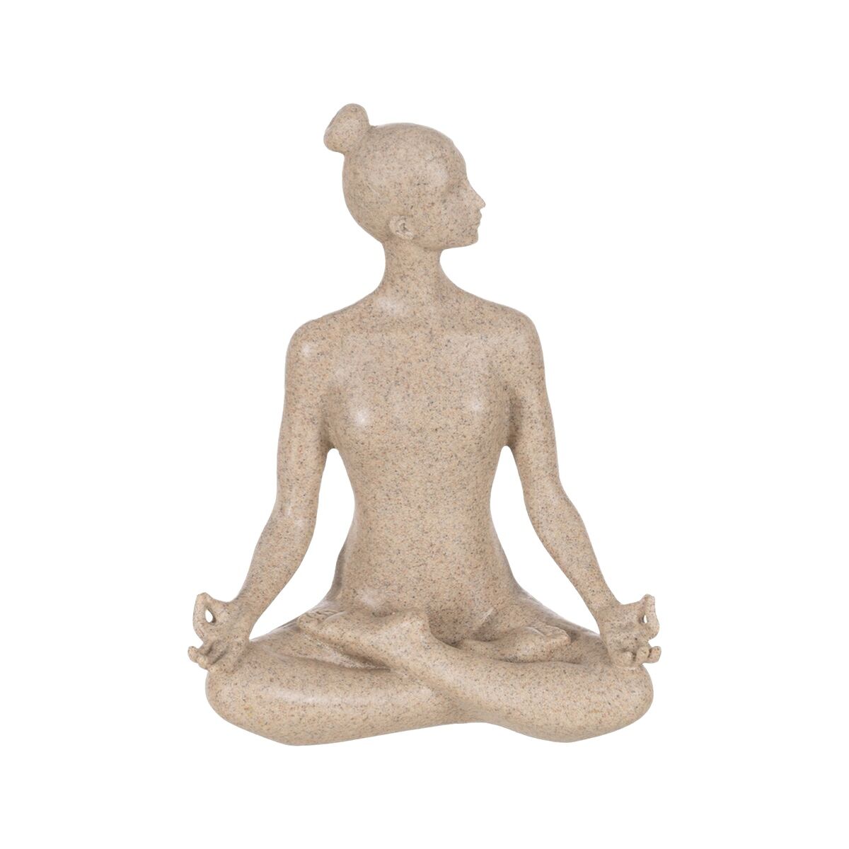 Prydnadsfigur Beige Yoga 17,5 x 10,5 x 22,5 cm - 2