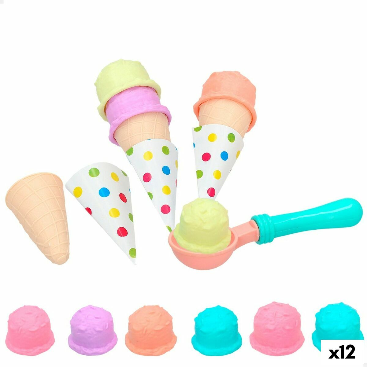 Sats med matleksaker Colorbaby Glass 17 Delar (12 antal)