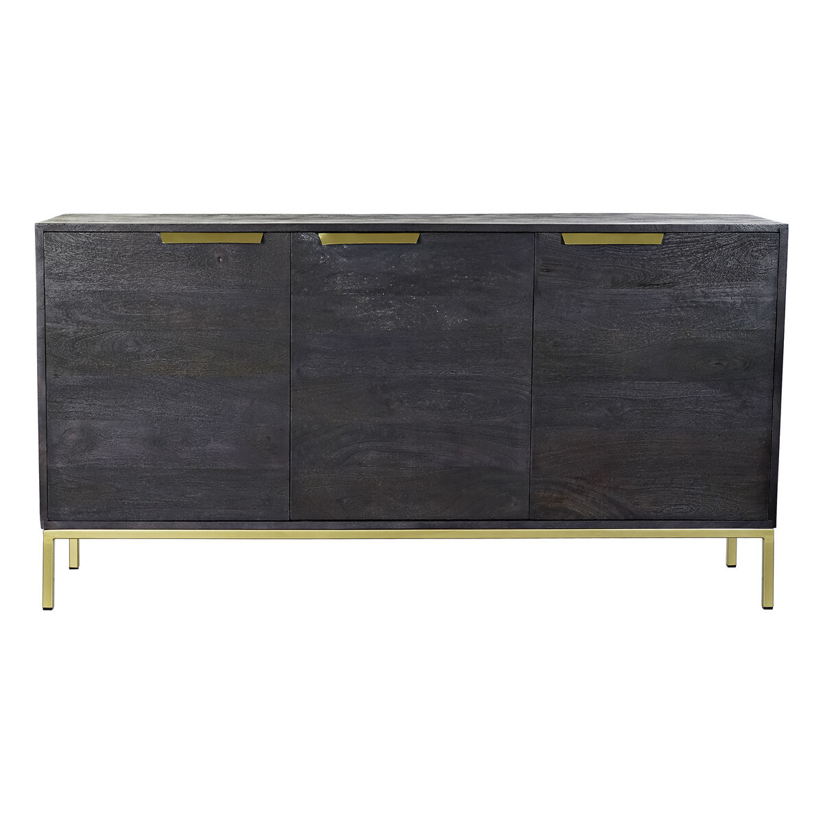 Skänk DKD Home Decor Svart Gyllene Mangoträ 145 x 41 x 77 cm - 8