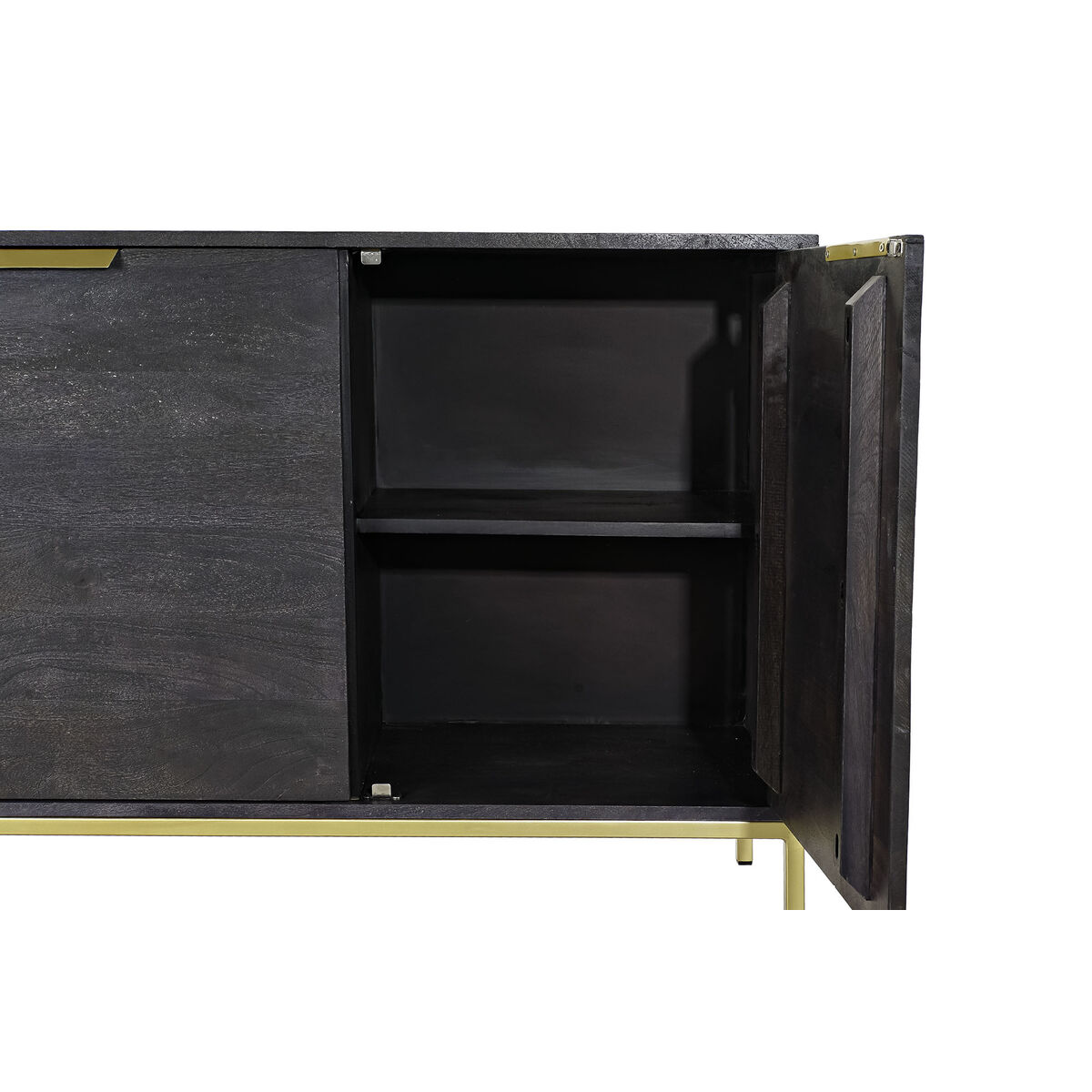 Skänk DKD Home Decor Svart Gyllene Mangoträ 145 x 41 x 77 cm - 23