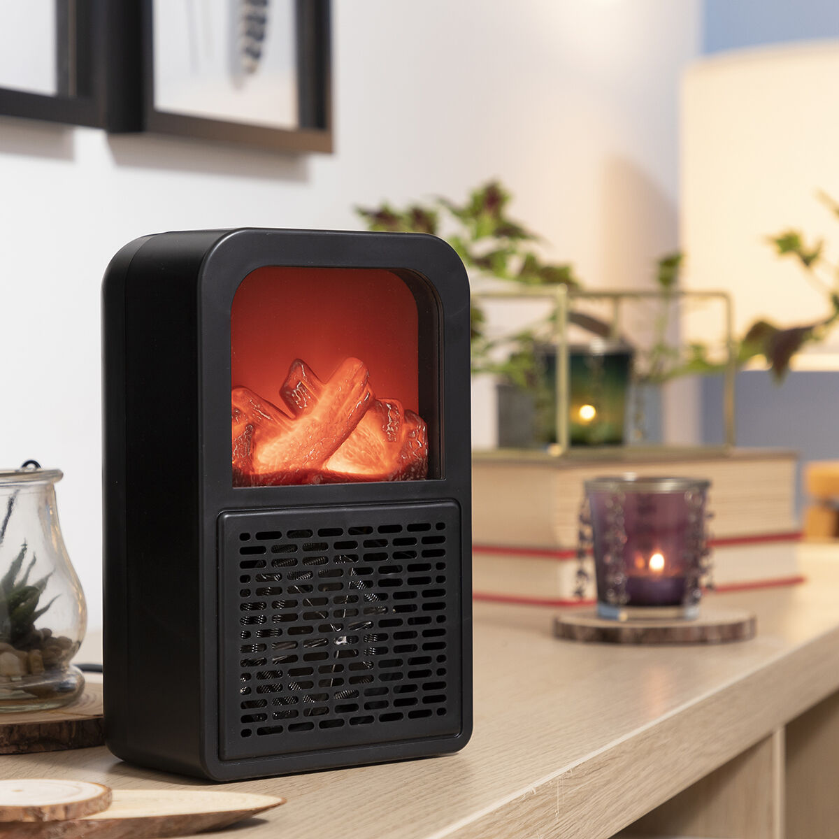3D Flame Effect bordsvärmare Flehatt InnovaGoods (Renoverade B) - 3