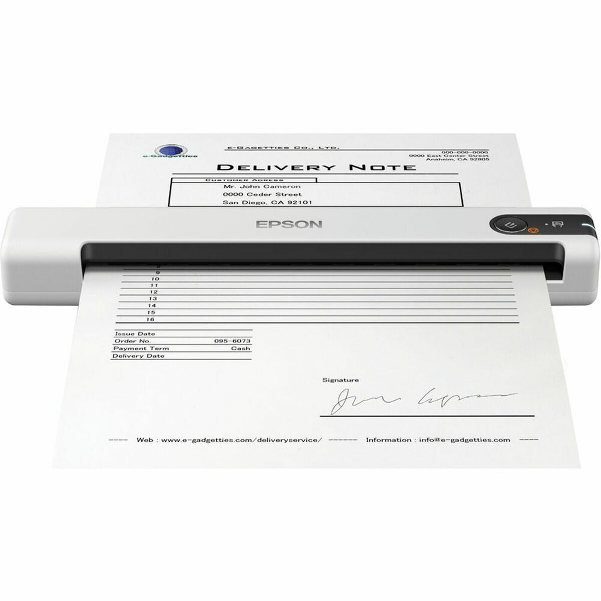 Bärbar Skanner Epson WorkForce DS-70 600 dpi USB 2.0 - 3