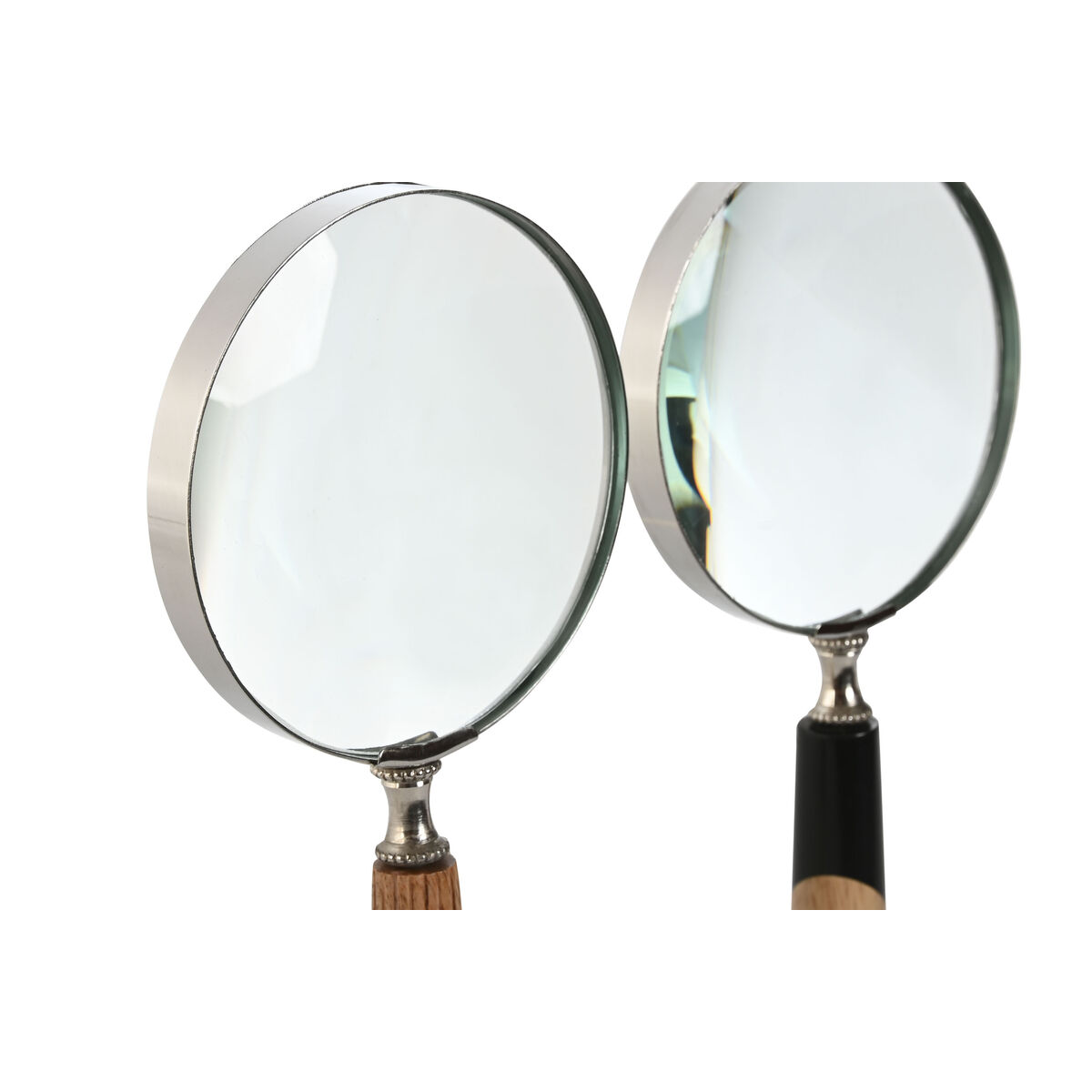 Prydnadsfigur Home ESPRIT Dvobarvna Kolonial Förstoringsglas 10 x 2,5 x 24,5 cm (2 antal) - 2