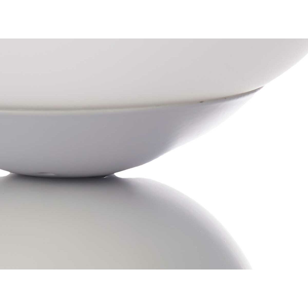 Bordslampa Labda 40 W Vit Grå Keramik 15 x 28,5 x 15 cm (4 antal) - 2