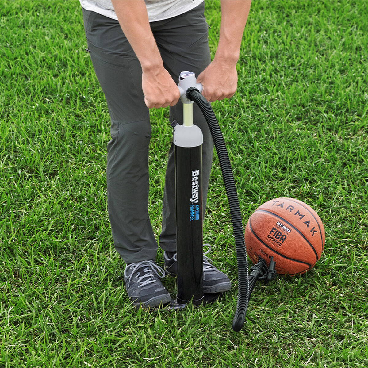 Bestway Handpump Sport 25x10,5x65 cm Uppblåsbar och Camping 62227 - 3